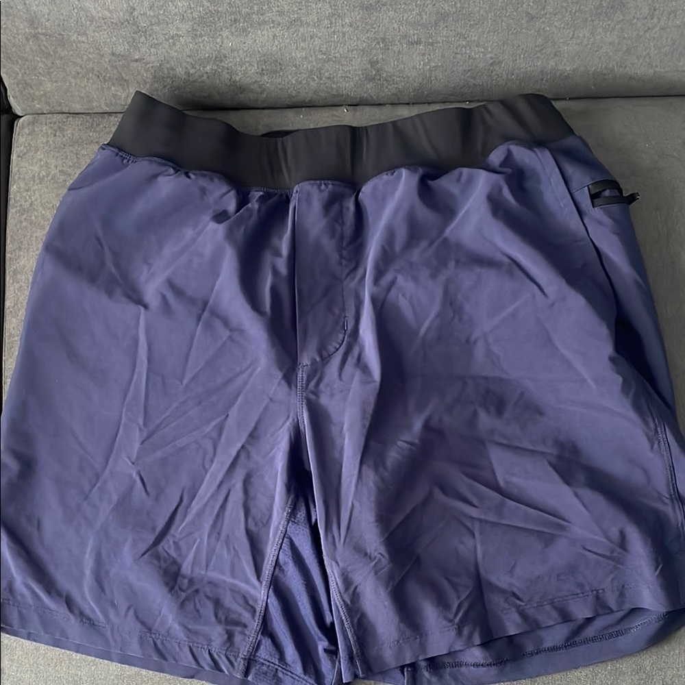 Fabletics Men's Athletic Shorts - Navy and Black
